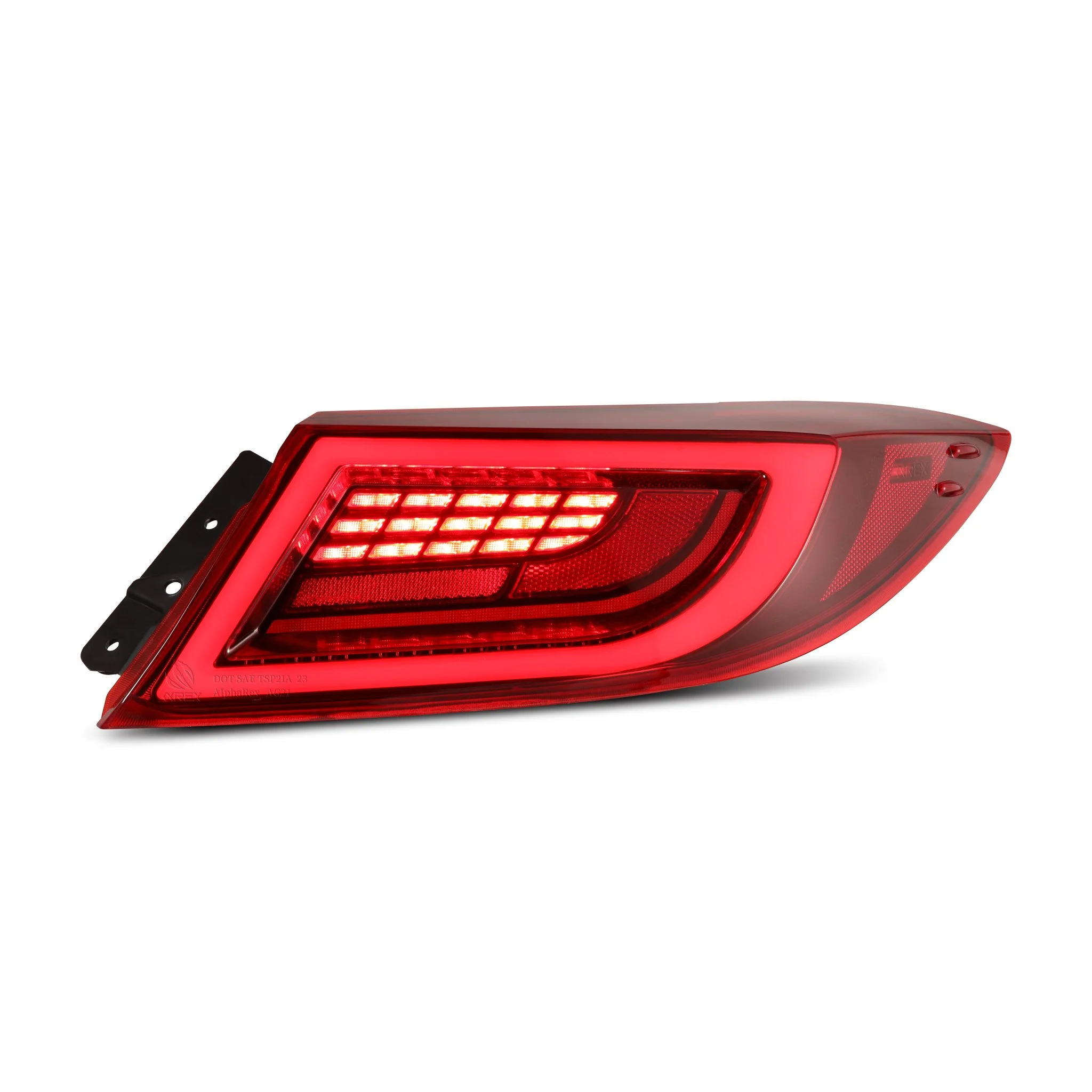 AlphaRex LUXX-Series LED Tail Lights Vivid Red - 2022+ Toyota GR86 / Subaru BRZ - Image 3