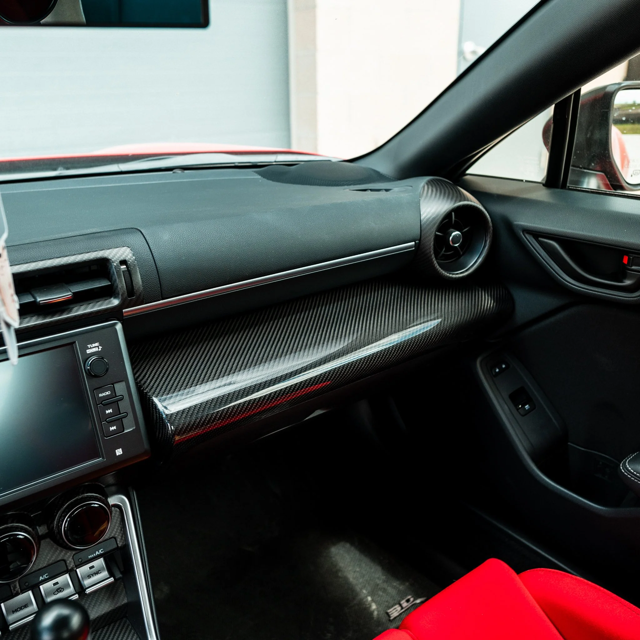 Driven.Media Carbon Fiber Glovebox Dashboard Cover - 2022+ Toyota GR86 / Subaru BRZ - Image 4