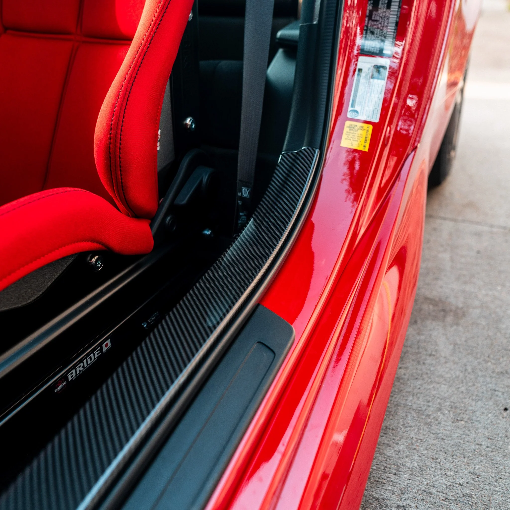 Driven.Media Carbon Fiber Inner Door Sill Cover - 2022+ Toyota GR86 / Subaru BRZ - Image 4