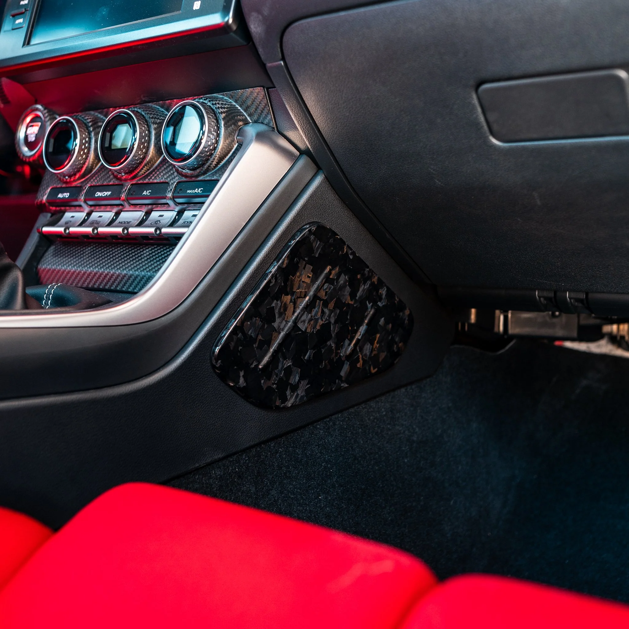 Driven.Media Carbon Fiber Knee Pad Covers - 2022+ Toyota GR86 / Subaru BRZ - Image 9