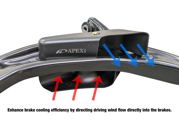 APEXi N1 Brake Air Shroud (Brake Duct) Kit - 2013-2022+ Scion FR-S / Subaru BRZ / Toyta GT86 & GR86 - Image 2