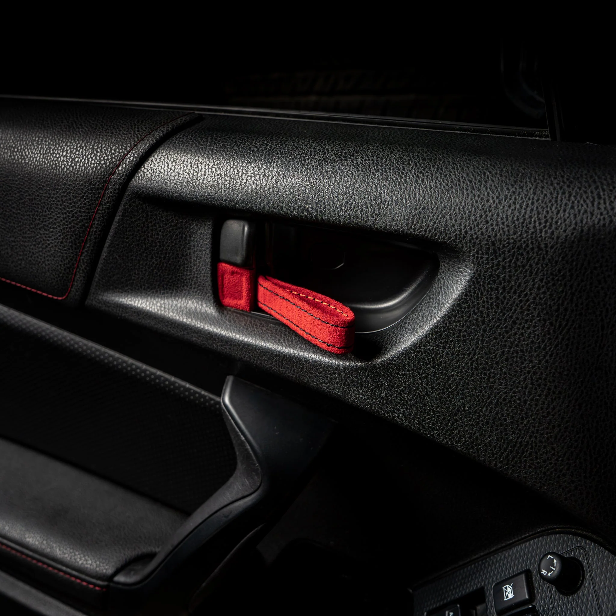 Billetworkz Alcantara Door Pull Strap Kit - 2013-2021 Toyota 86 / Subaru BRZ / 15-21 WRX / STI - Image 7