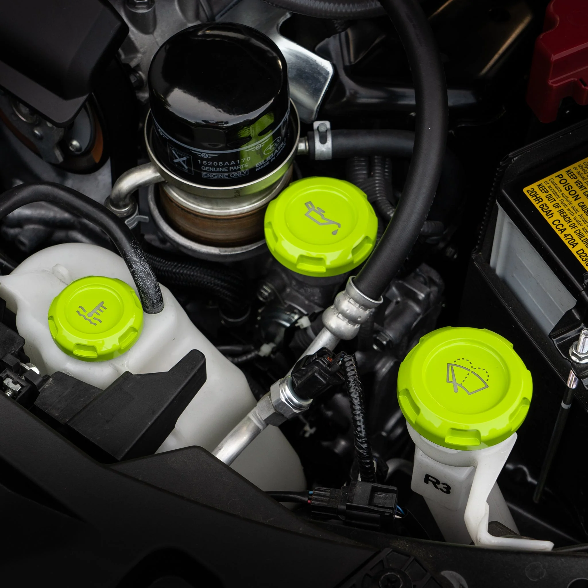 Billetworkz Engine Bay Caps – 2013–2022+ Subaru BRZ / Toyota 86 & GR86 / 13–16 Scion FR-S - Image 18