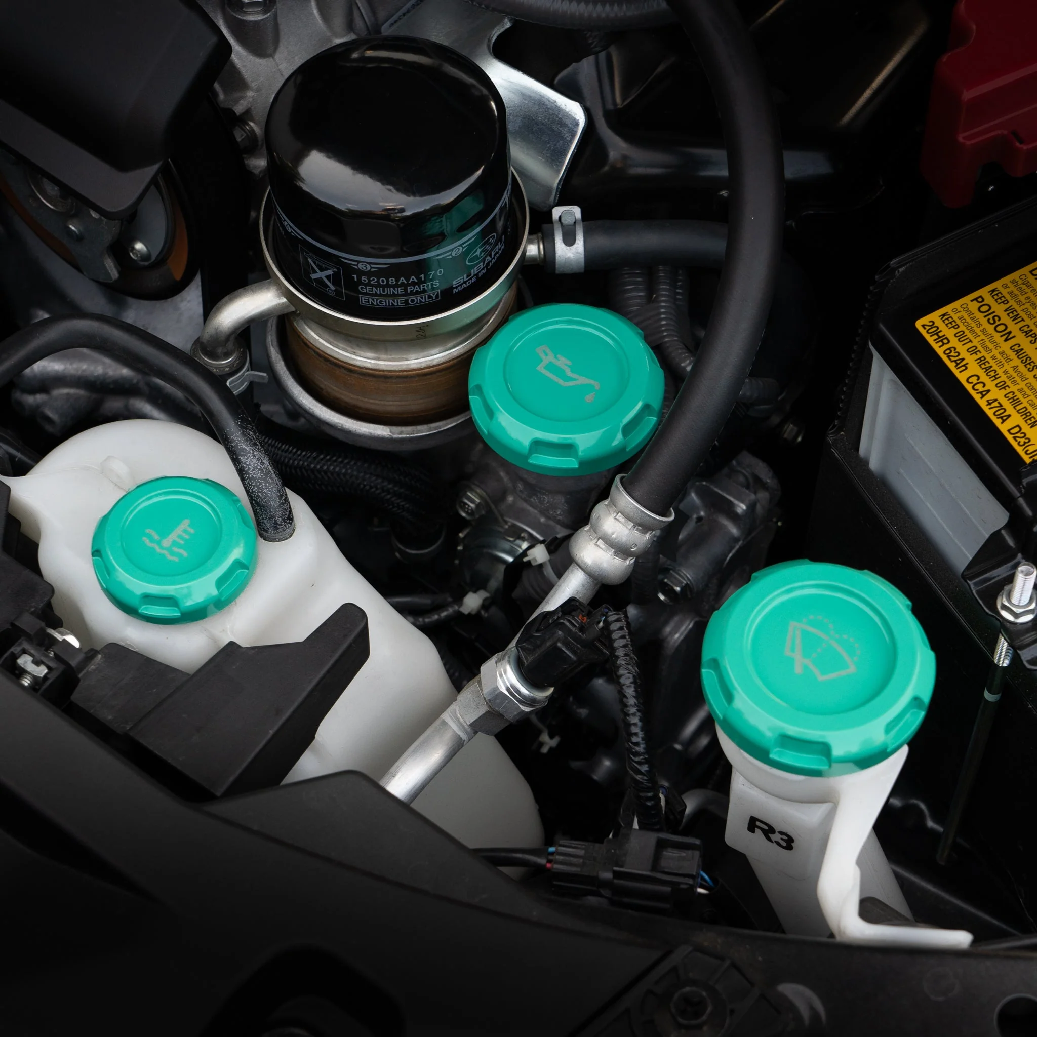 Billetworkz Engine Bay Caps – 2013–2022+ Subaru BRZ / Toyota 86 & GR86 / 13–16 Scion FR-S - Image 22