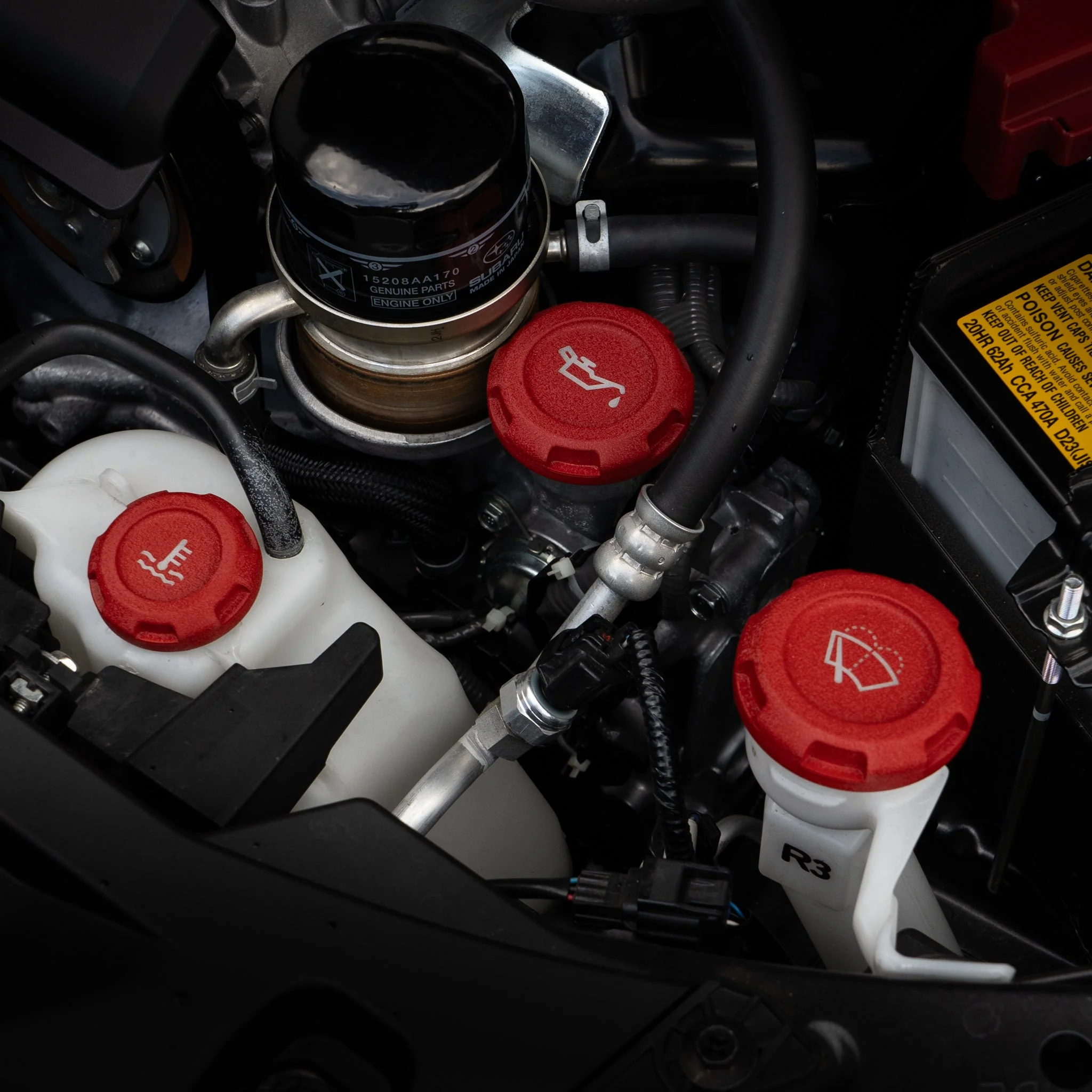 Billetworkz Engine Bay Caps - Subaru WRX 2015-2021 & 2022+ - Image 26