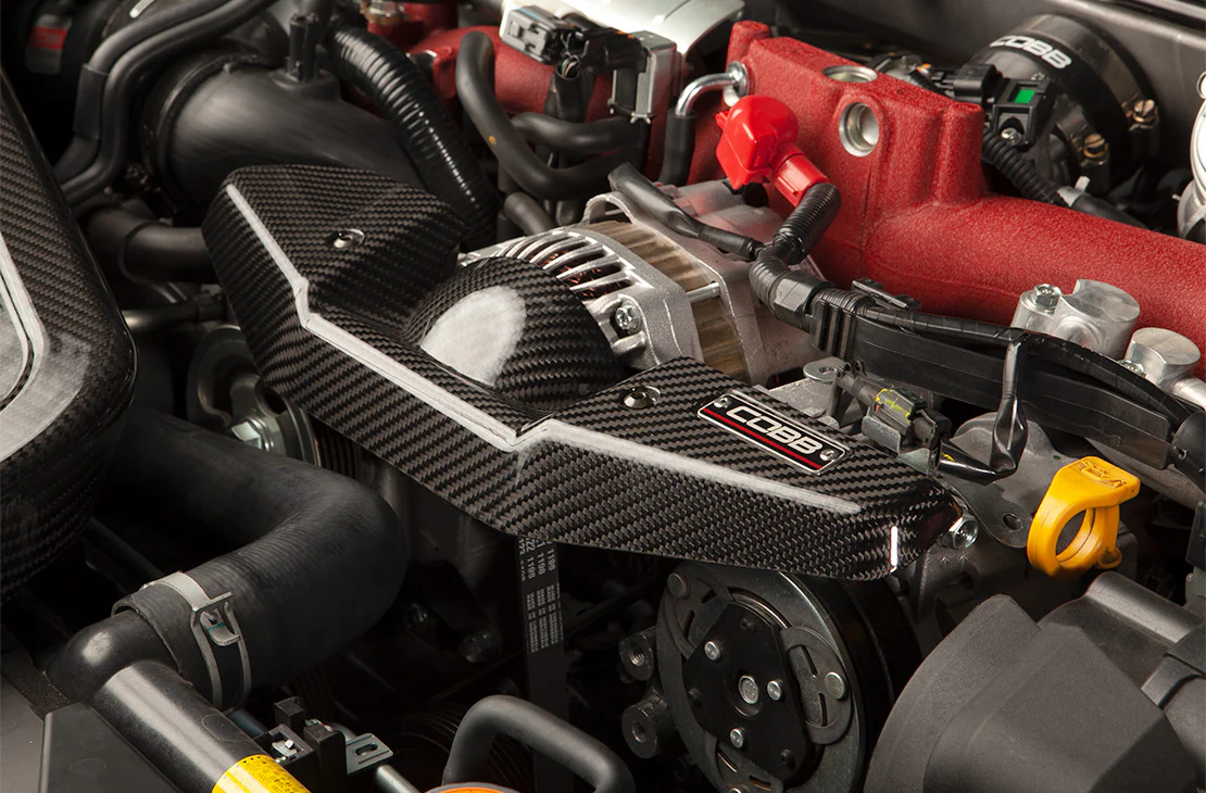 COBB Redline Carbon Fiber Alternator Cover - 2015-2021 Subaru STI - Image 7