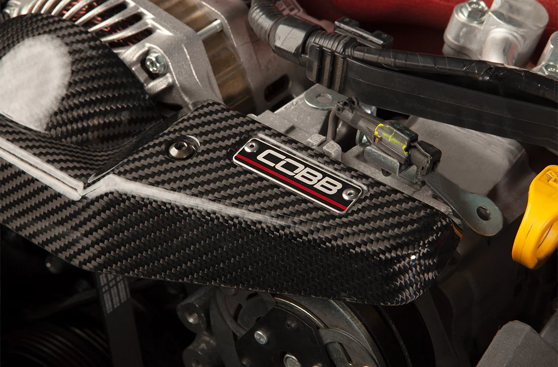 COBB Redline Carbon Fiber Alternator Cover - 2015-2021 Subaru STI - Image 9