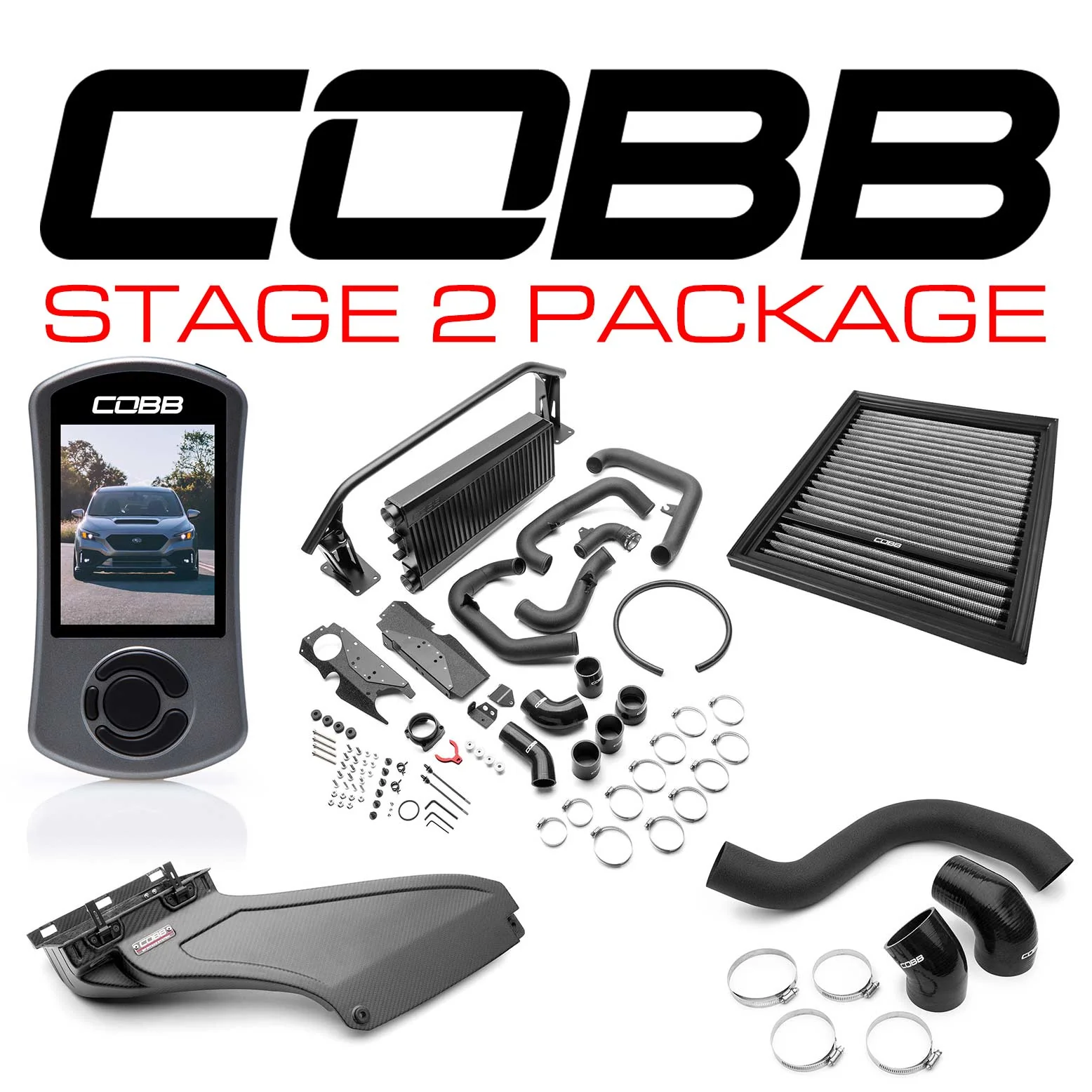 Cobb Stage 2 Power Package (FMIC) Carbon Fiber - 2022+ Subaru WRX - Image 19