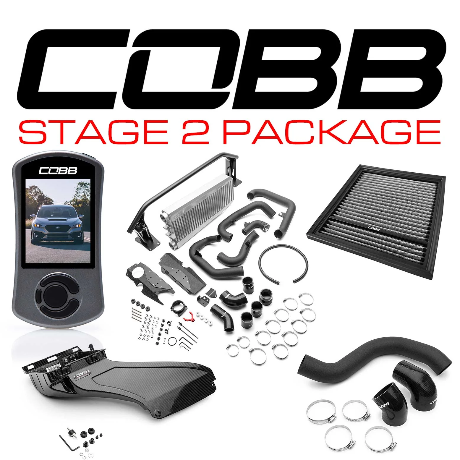 Cobb Stage 2 Power Package (FMIC) Carbon Fiber - 2022+ Subaru WRX - Image 20