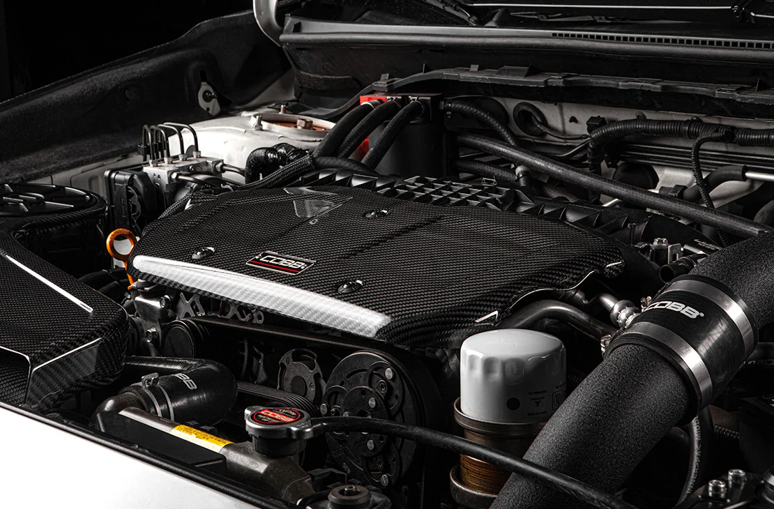 COBB Subaru Redline Carbon Fiber Engine Cover - 2015-2021 Subaru WRX - Image 9