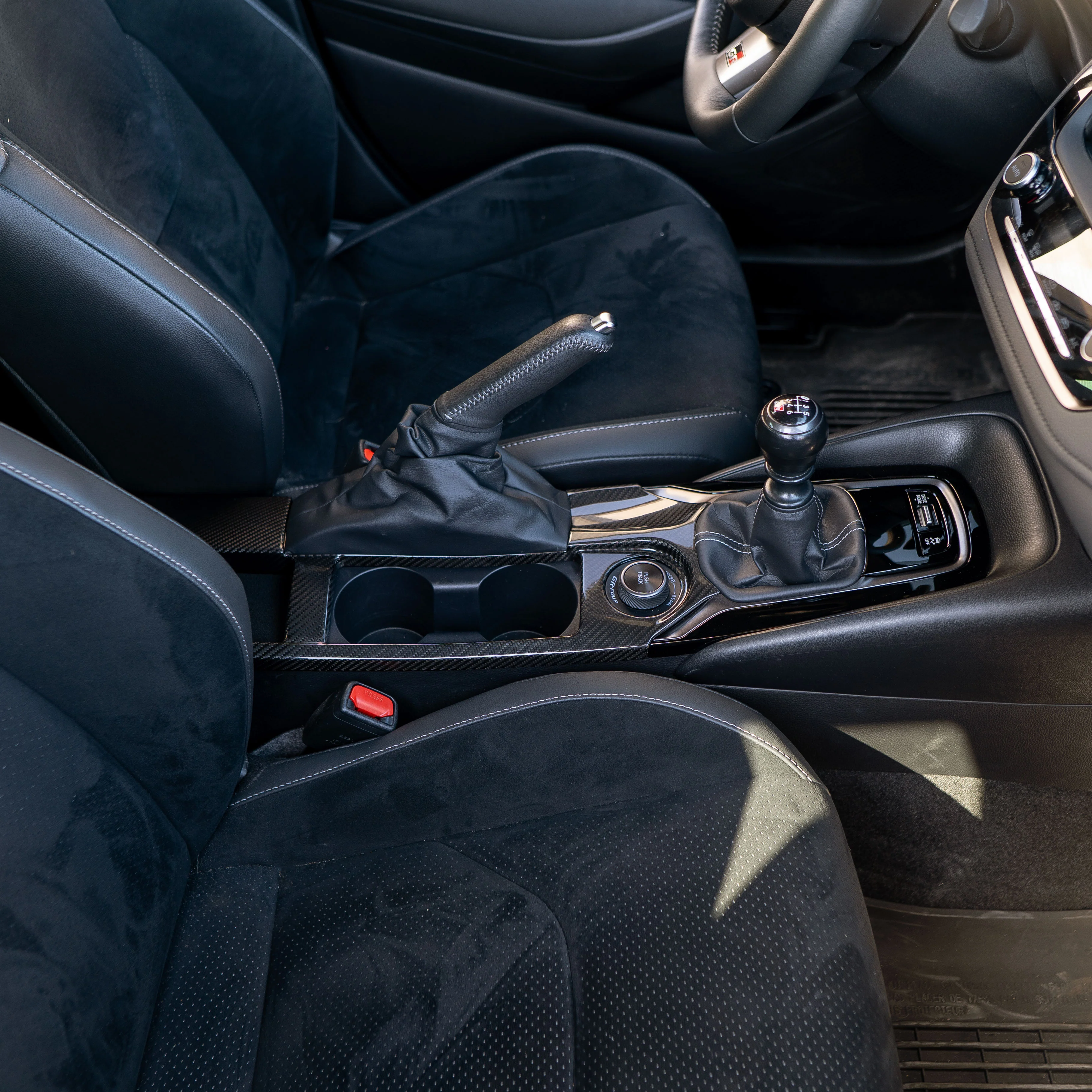 Driven.Media Carbon Fiber Center Console Cover - 2023+ Toyota GR Corolla - Image 4