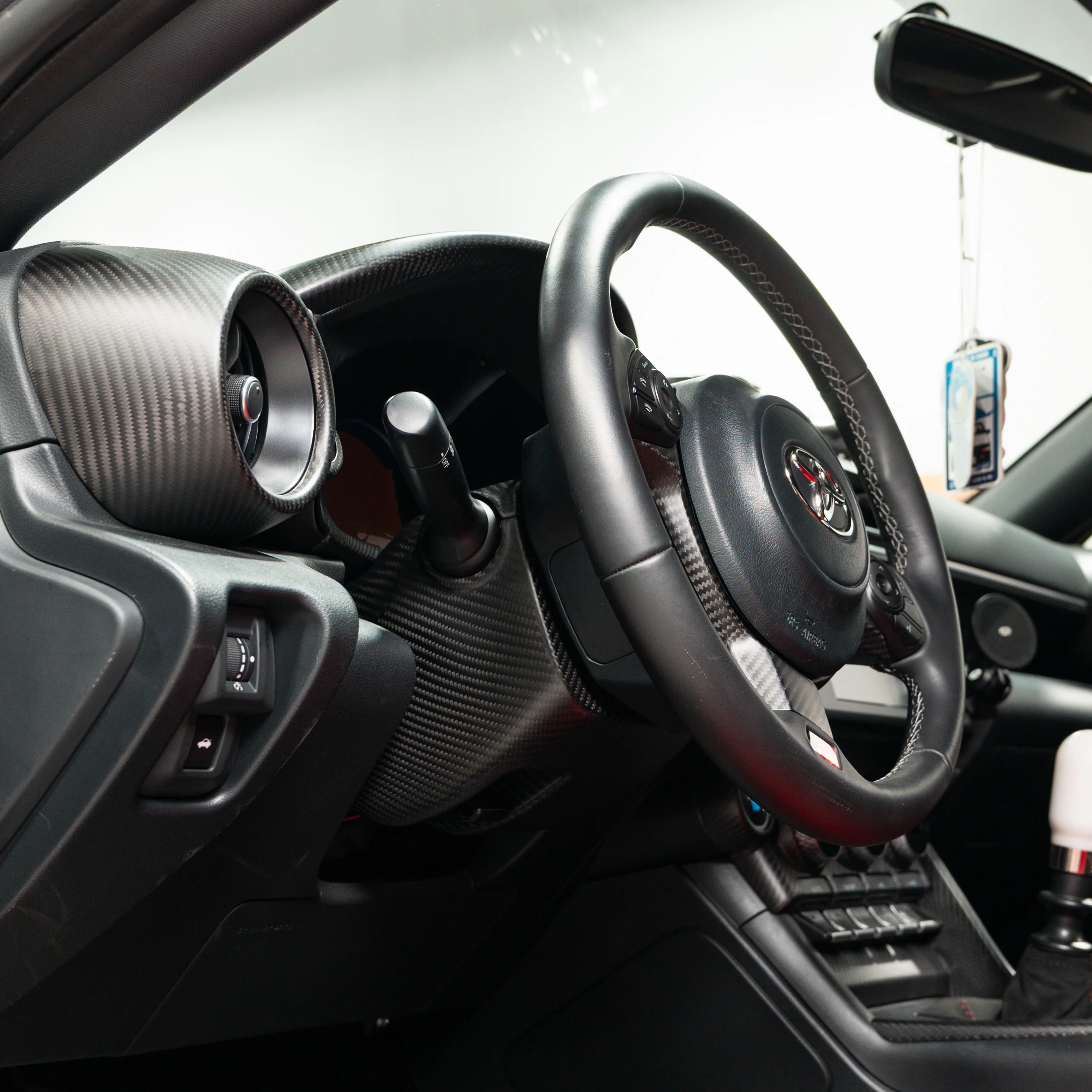 Driven Media Carbon Fiber Steering Wheel Column - 2022+ Toyota GR86 / Subaru BRZ - Image 4