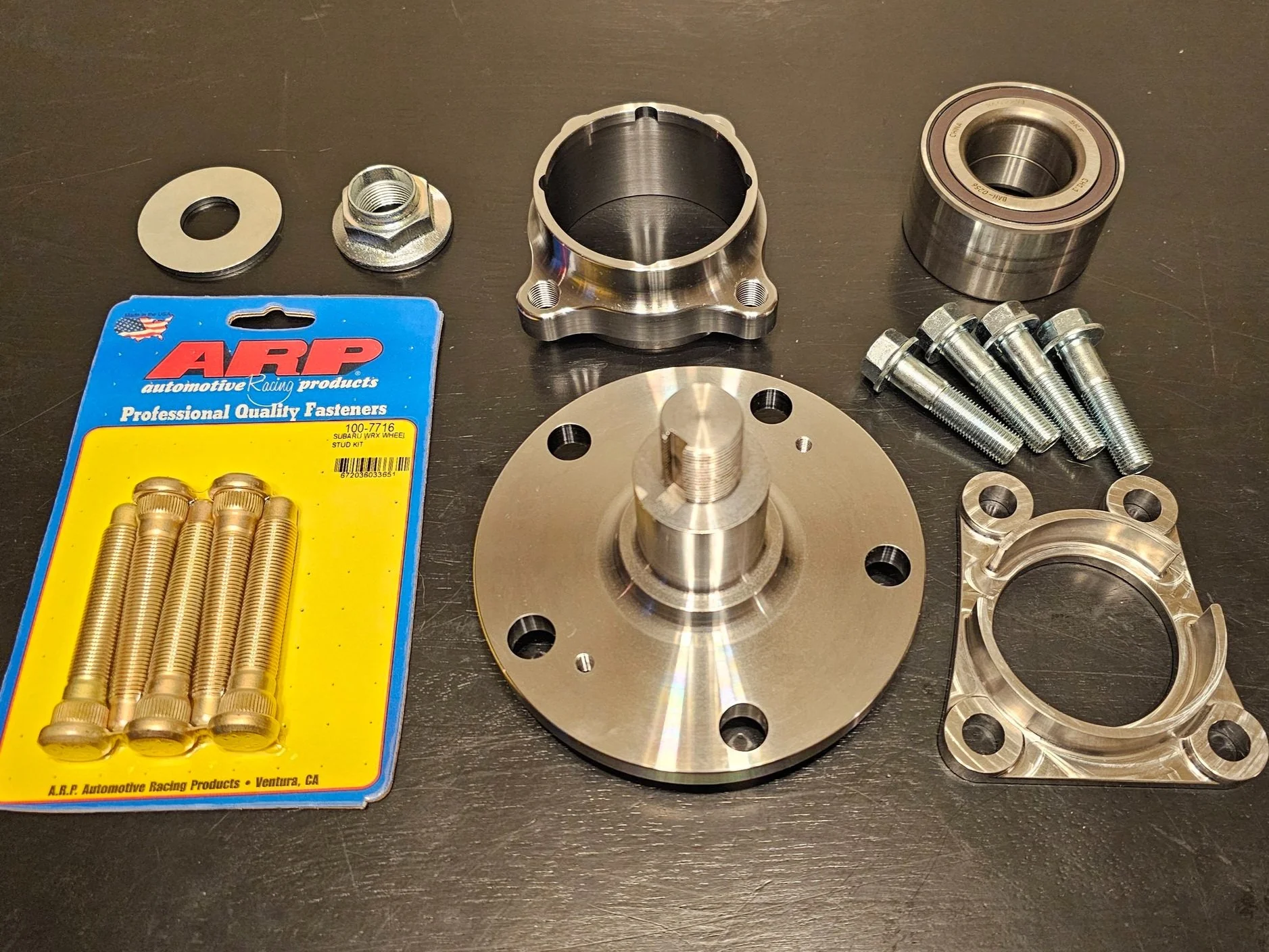 Dtec Serviceable Billet Chromoly 5x114.3/100 Front Hub Converion Kit - 13-16 FR-S / GT86 / 13-22+ BRZ / 22+ GR86 - Image 2