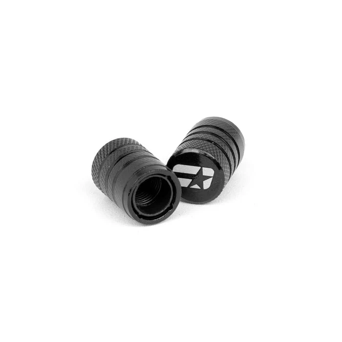 Overtake Aluminum Valve Black Stem Caps - Universal - Image 3