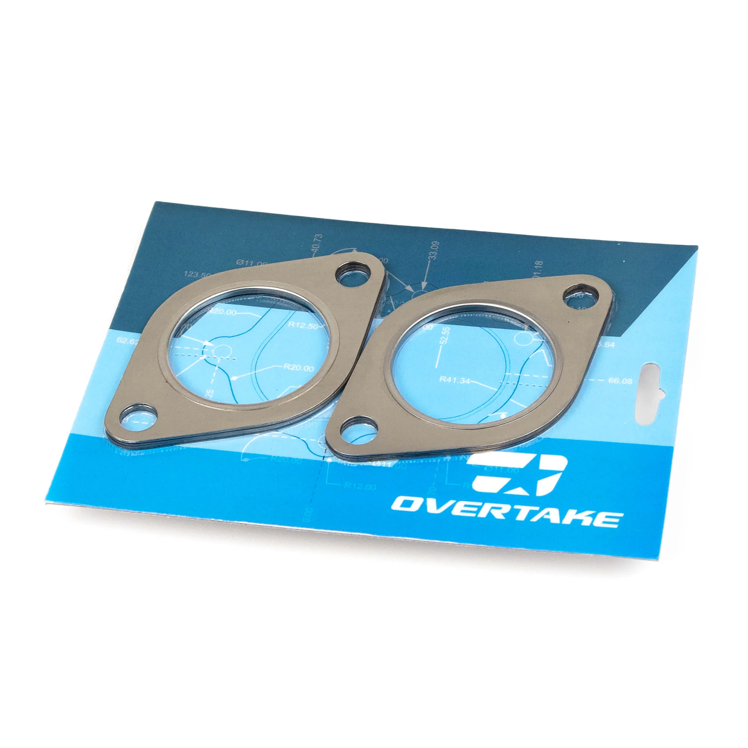OVERTAKE Exhaust Manifold to Crosspipe Gasket Set 2X Thick - 2015-2021 Subaru STI