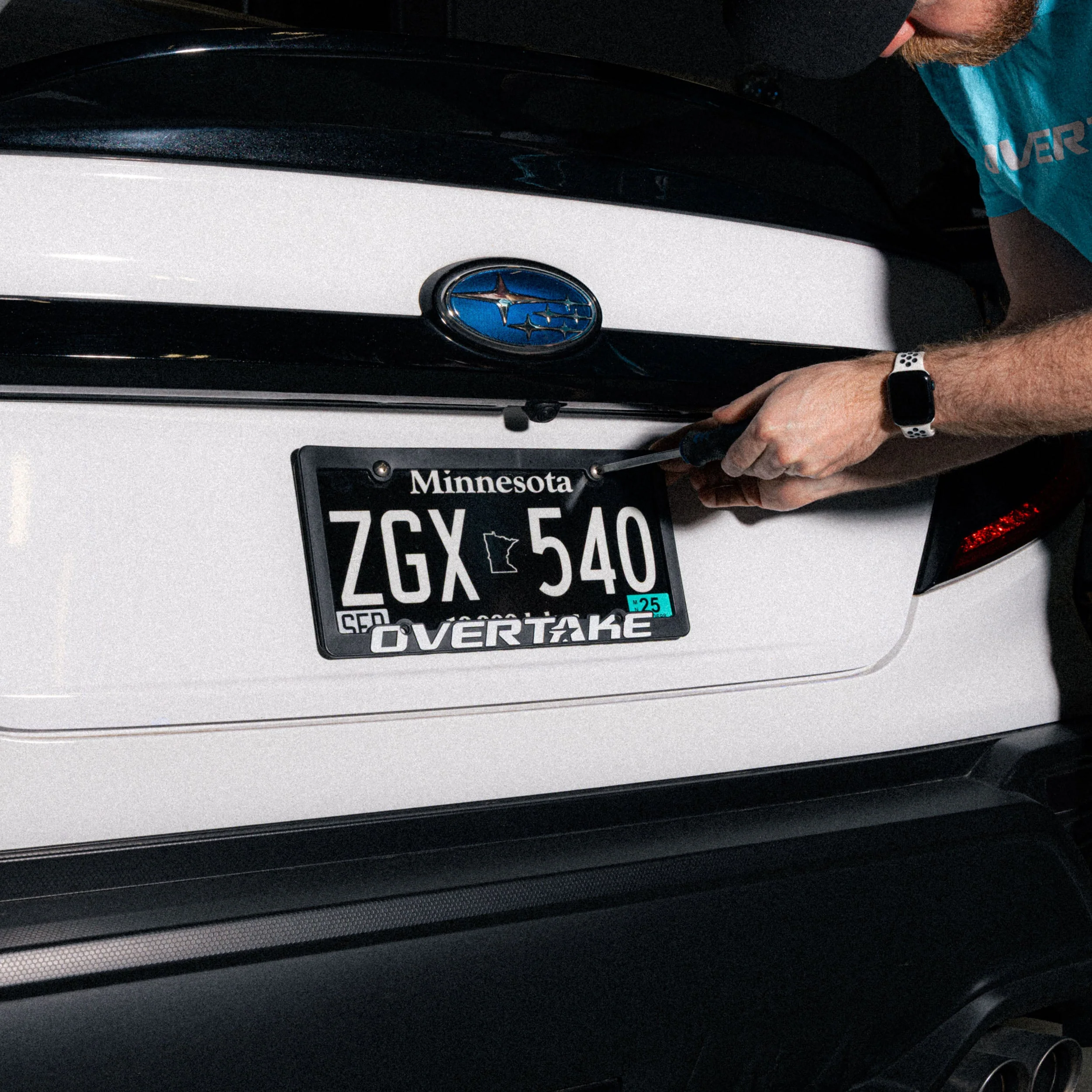 OVERTAKE License Plate Frames - Plastic - Image 4