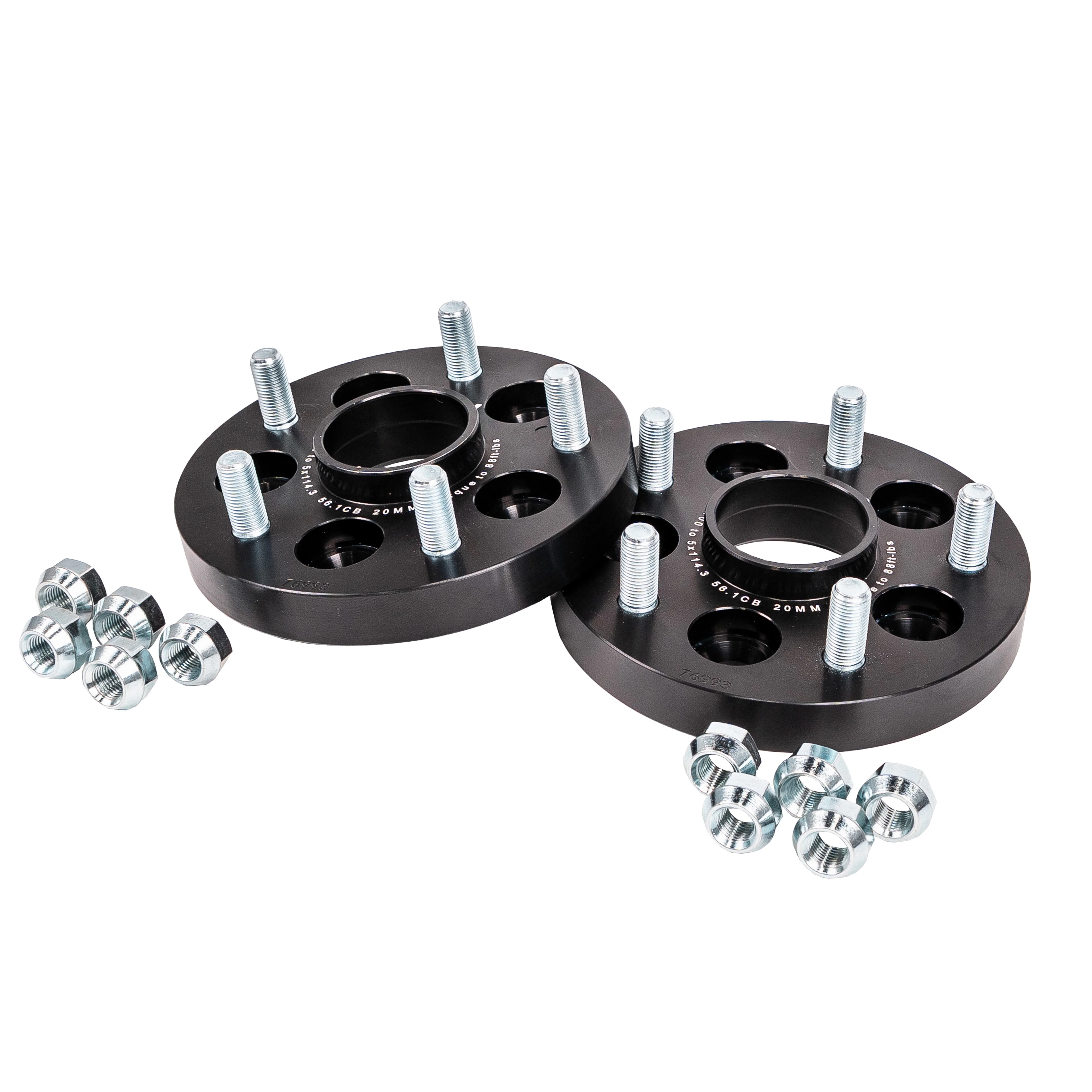 PERRIN 20mm Wheel Adapter (Bolt-On Type) 5x100 to 5x114.3 w/56mm Hub – 2017-2022+ Subaru BRZ / Toyota 86 & GR86 - Image 3