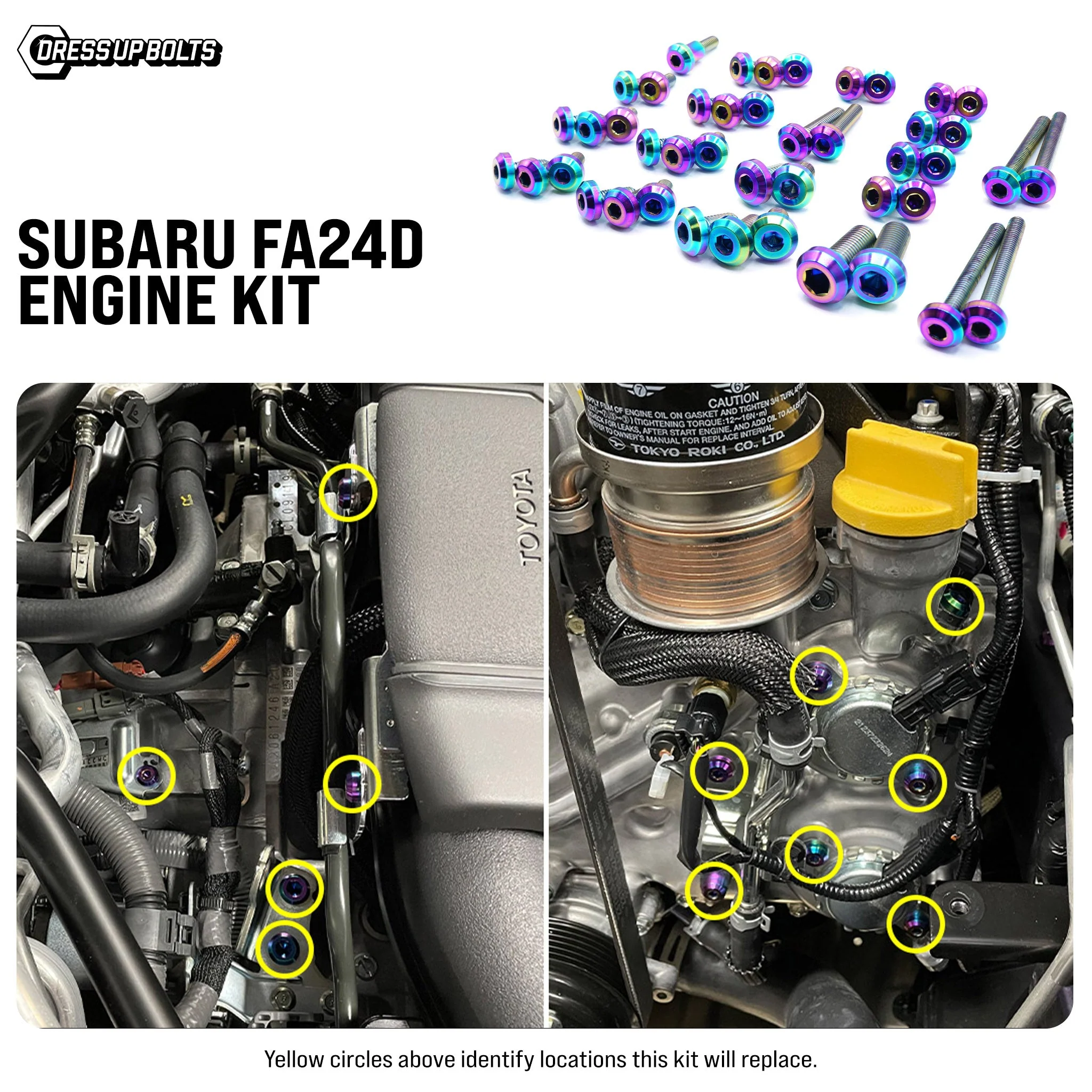 Titanium Hardware Engine Kit - Subaru FA24D Engine - Image 2
