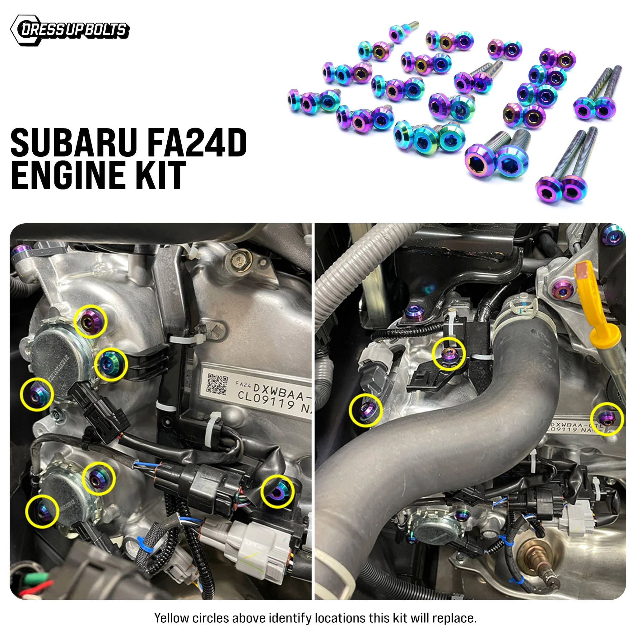 Titanium Hardware Engine Kit - Subaru FA24D Engine - Image 3