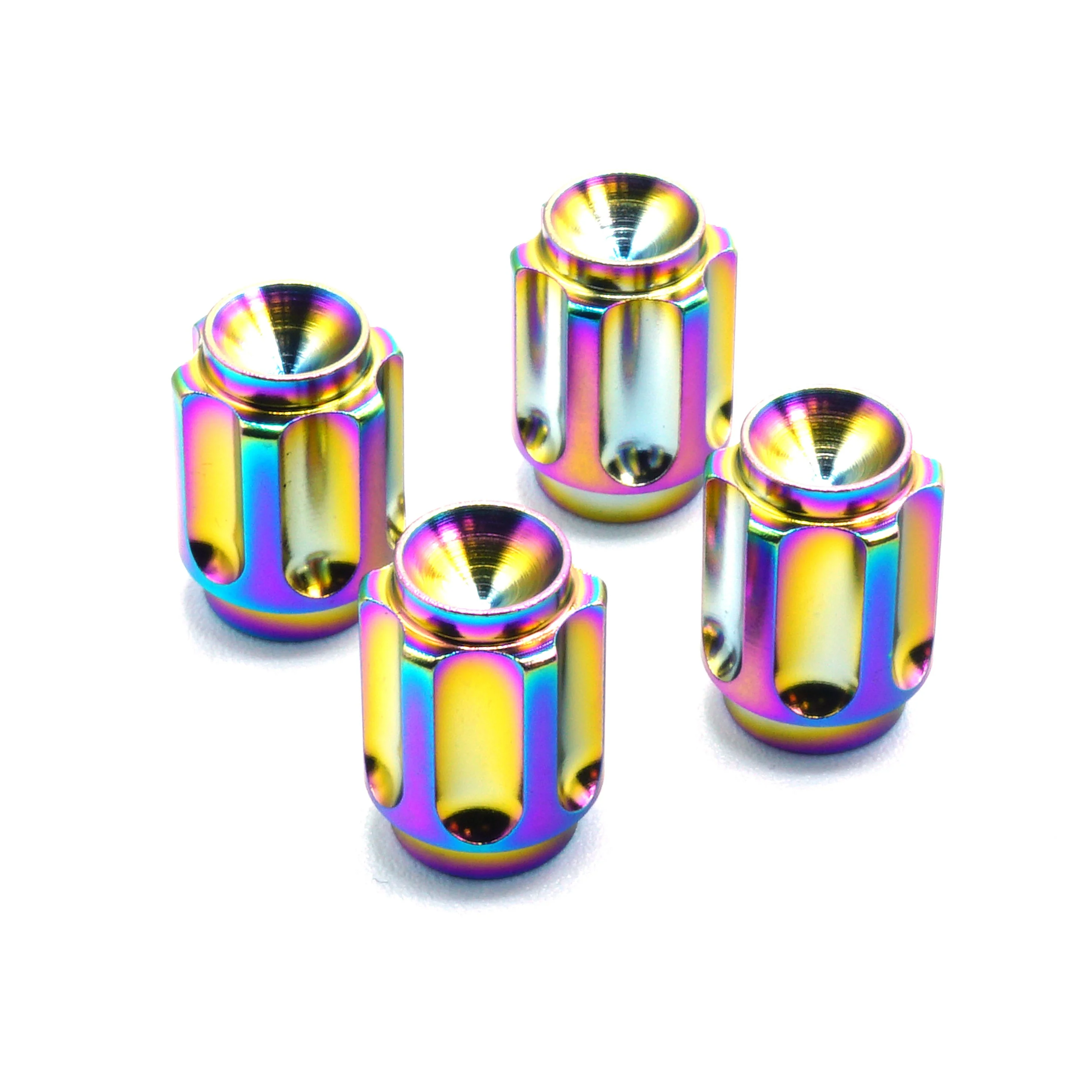 Fast Turn Fittings Dress Up Bolts Gear Titanium Valve Stem Caps - Set of 4 - Image 6
