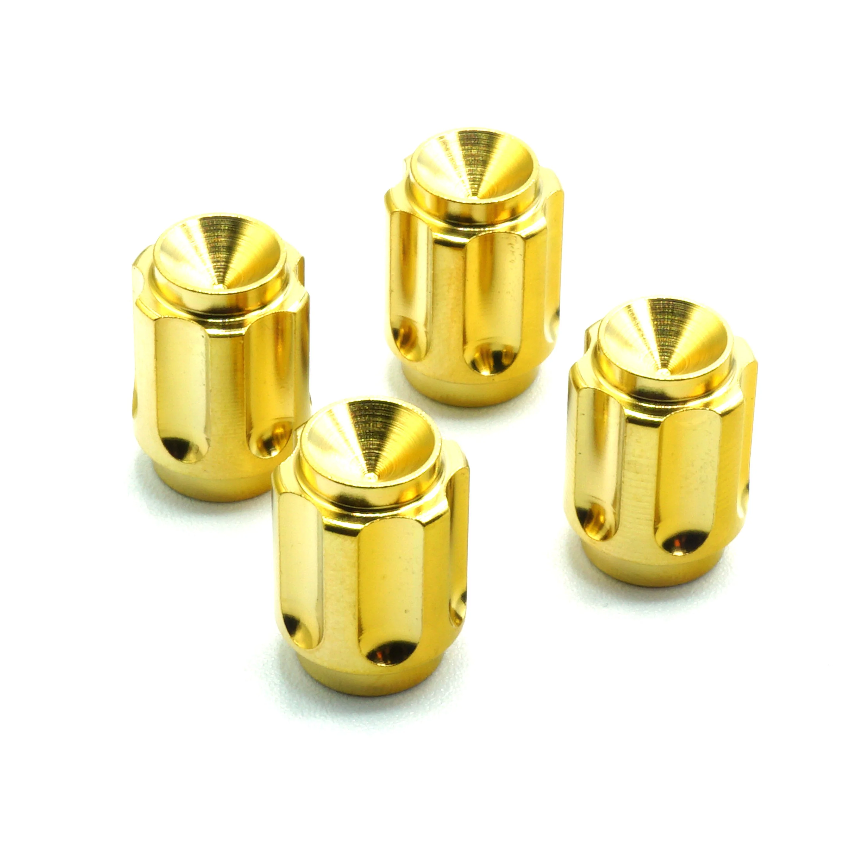 Fast Turn Fittings Dress Up Bolts Gear Titanium Valve Stem Caps - Set of 4 - Image 8