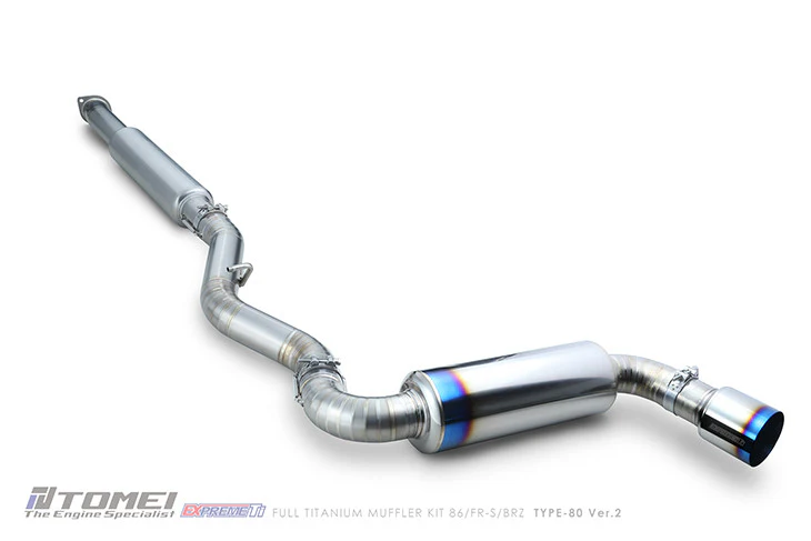 TOMEI Full Titanium Muffler EXPREME Ti Single TYPE-80 Ver.2 – 2013–2026 Scion FR-S / 2013-2022+ Subaru BRZ Toyota 86 / GR86 / - Image 2